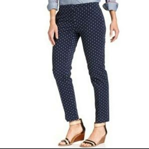 Tommy Hilfiger Navy Polka-dot Ankle pants -Size 12